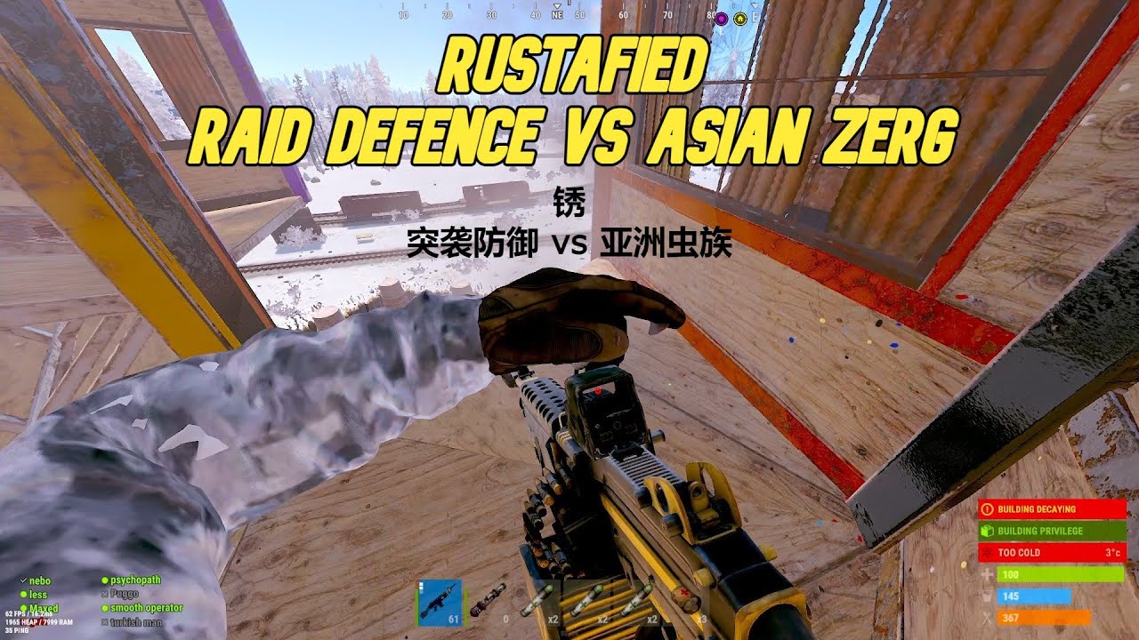 ANGRY ASIAN FARMER ZERG TRY TO RAID US - RUST - YouTube