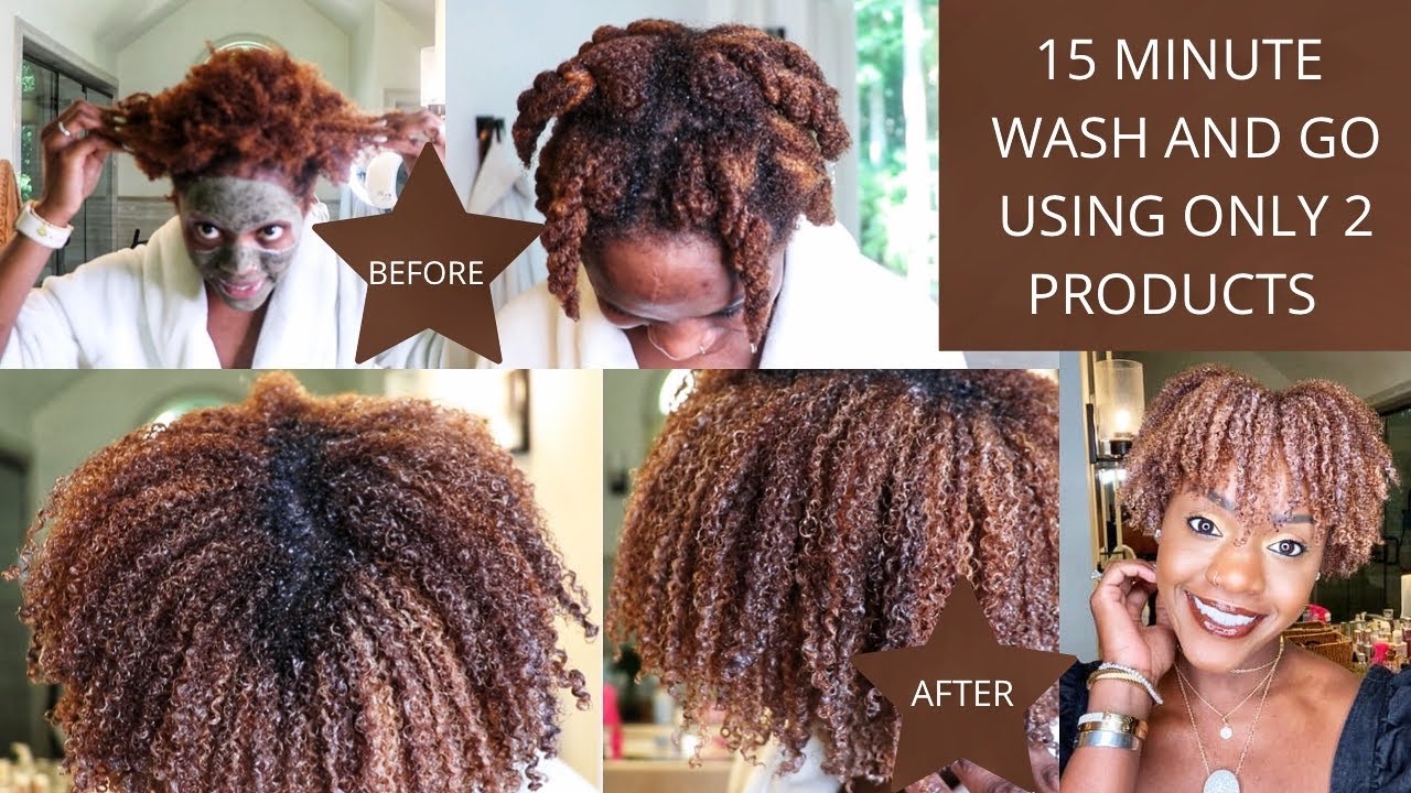 4C WASH AND GO USING ONLY 2 PRODUCTS Fast & Easy Natural Hair