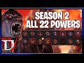 Diablo 4 Season 2 All 22 New Vampiric Powers : How they Work : Season of Blood Diablo 4 Guide