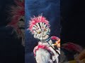 鬼滅の刃 - 猗窩座 #鬼滅の刃 #書道アート #原愛梨