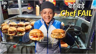 14 Years Old Super Singh ka Jumbo Burger | Street Food India | Rs 30/-
