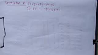 DISTRIBUTIVE LAW & ABSORPTION LAW