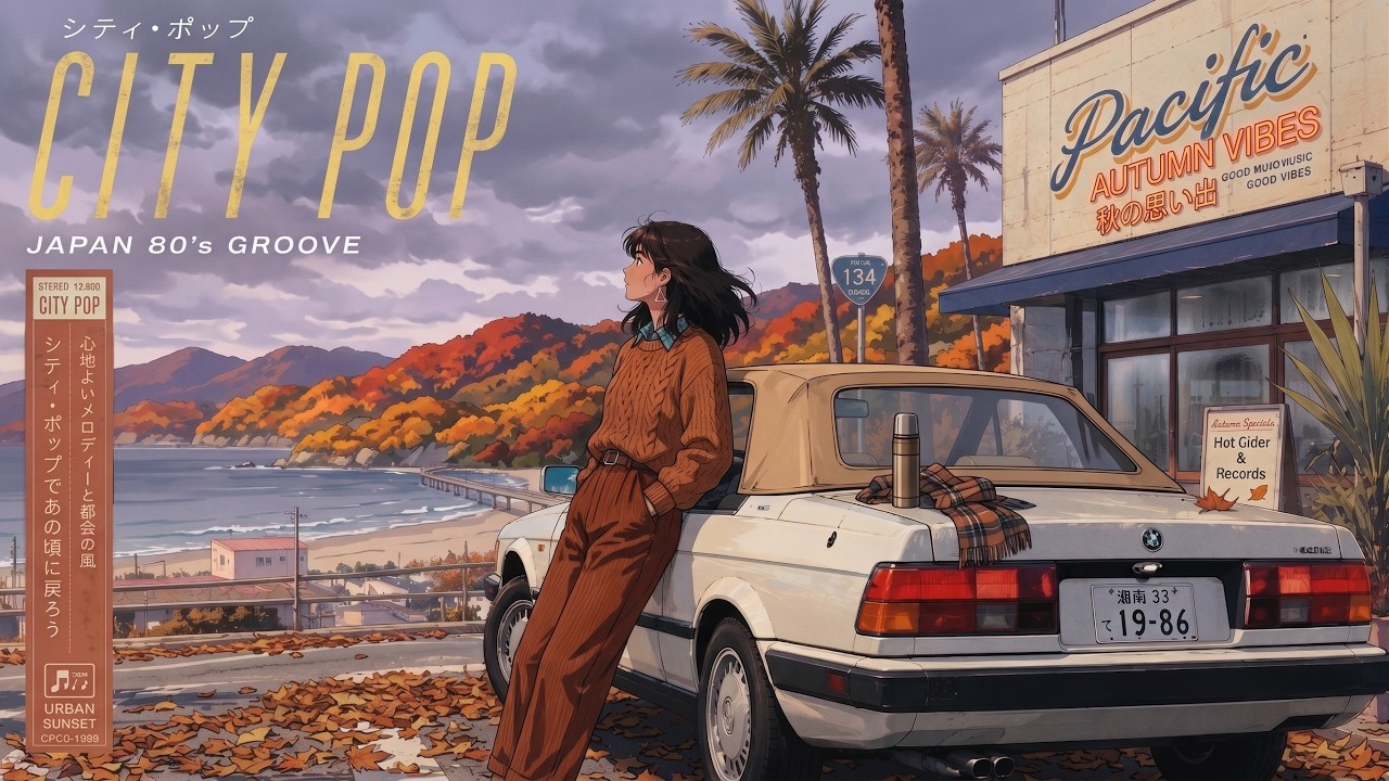 🍂 Autumn Drive by the Pacific Coast | Japanese City Pop Mix - YouTube
