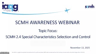 SCMH 2.4 Special Characteristics Selection and Control Webinar