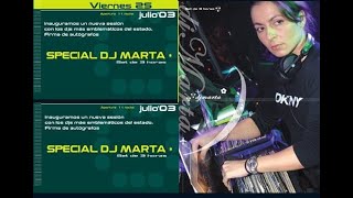 Dj Marta sesion en directo @nontheclub Viernes  26 Julio 2003