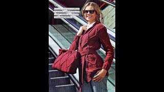 Вязание спицами. Жакет и сумка Вязание спицами. Жакет и сумка