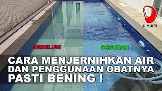 TREATMENT PENJERNIHAN AIR KOLAM RENANG BARU DENGAN BERBAGAI MACAM CHEMICAL. PASTI BENING!