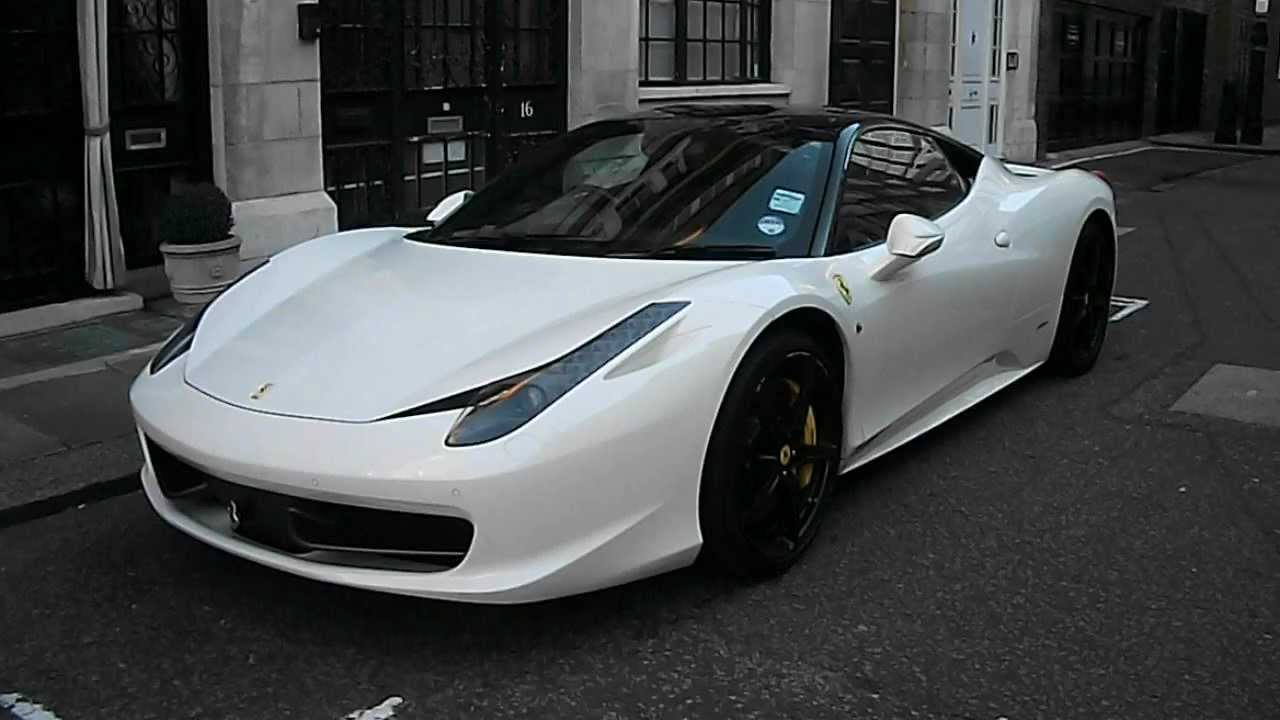 White Ferrari 458 Italia Spotted In Mayfair London Youtube