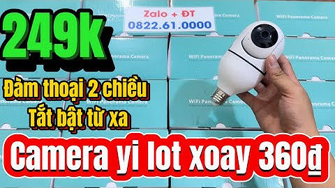 Camera yi lot xoay 360₫ , Đàm thoại 2 chiều , Hình ảnh Full HD1080 - tắt bật từ xa giá 249k
