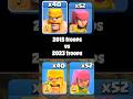 Clash troops that used to look SO different... (2015 vs 2023)