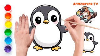 How To Draw A Cute Penguin Easy Drawing For Kids