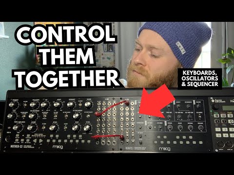 Control & Play Mother-32 & Mavis Together (& W/ Other Modulars)