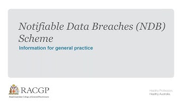 RACGP and OAIC eHealth webinar on the Notifiable Data Breaches scheme