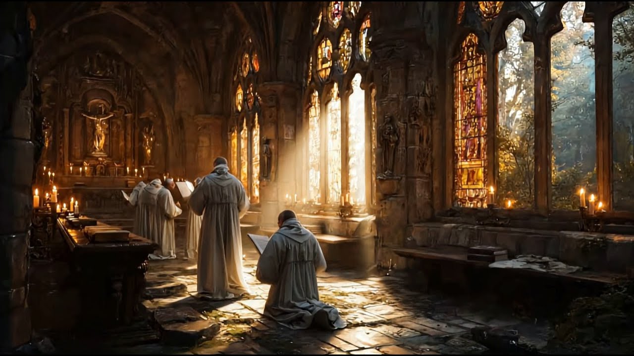 Gregorian Chant for Sleep 📖 Psalm 91 (432 Hz) - Holy Night Shield Prayer | Voices Only