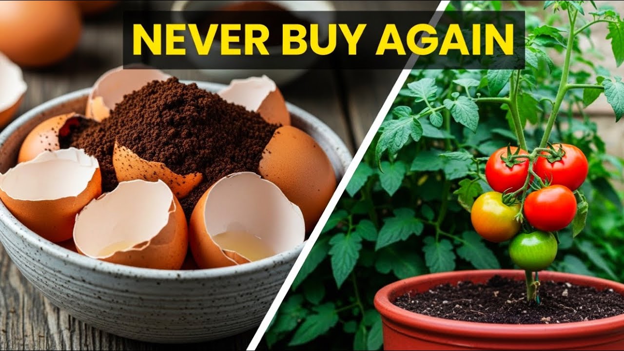 Never Buy Fertilizer Again! 8 Powerful Free Plant Foods from Kitchen Scraps🔥