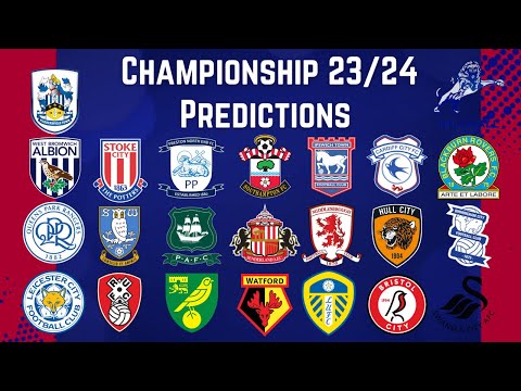 Championship 23/24 Predictions With @BenjaminBloom