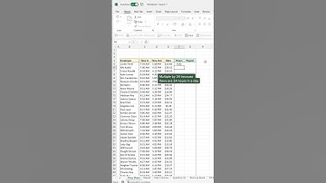 How to calculate payroll in less than 30 seconds 🤑 #excel #microsoftoffice #sheets #mexcel