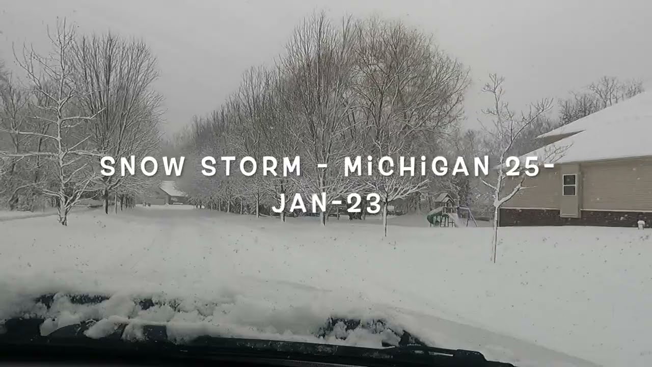 Michigan. Snow Storm. 25 January 2023