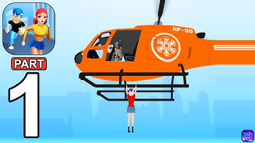 Helicopter Save The Girl - Gameplay Walkthrough Part 1 Level 1-12 (iOS,Android Gameplay)