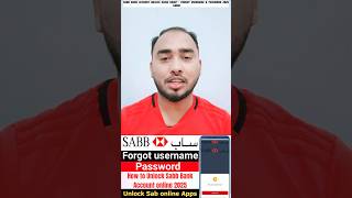 SABB Bank Account Unlock Kaise Kare? | Forgot Username &amp; Password 2025 Guide @MoinVlogs0786
