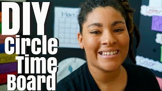DIY Circle Time Board| Homeschooling two Toddlers