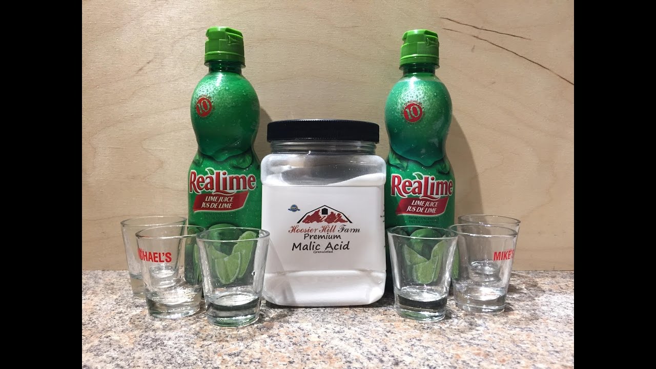 Lime Juice Malic Acid Challenge YouTube