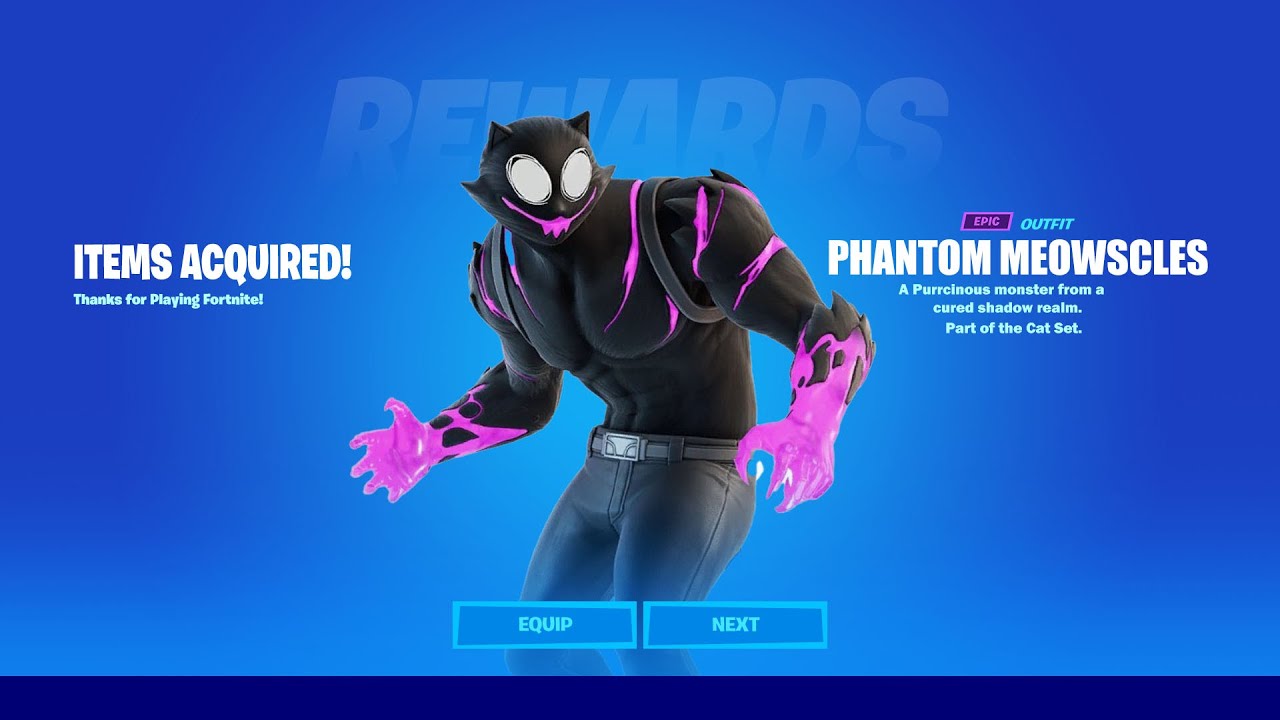 How To Get NEW PHANTOM MEOWSCLES SKIN in Fortnite! - YouTube