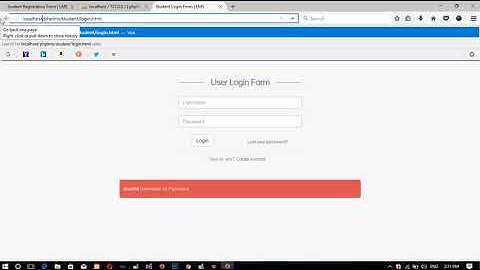 student registration in library management system in PHP mp4