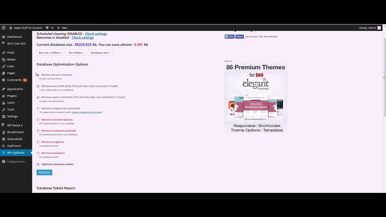 How To Setup WP Optimize On Your WordPress Blog - YouTube
