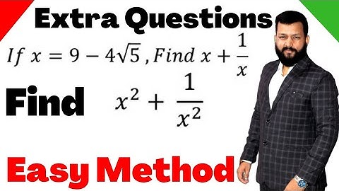 How to find x square plus 1 by x square | Number system class 9 | |Extra questions class 9 chapter 1