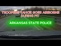Suspect Takes on 6 Troopers | Airborne PIT attempt | Arkansas State Police