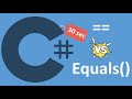 C# разница между == и Equals() за 30 секунд #Shorts