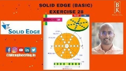 Solid Edge Basic Exercise 28 | Mechanical Engineering | CAD | For Beginners | BK Engineering