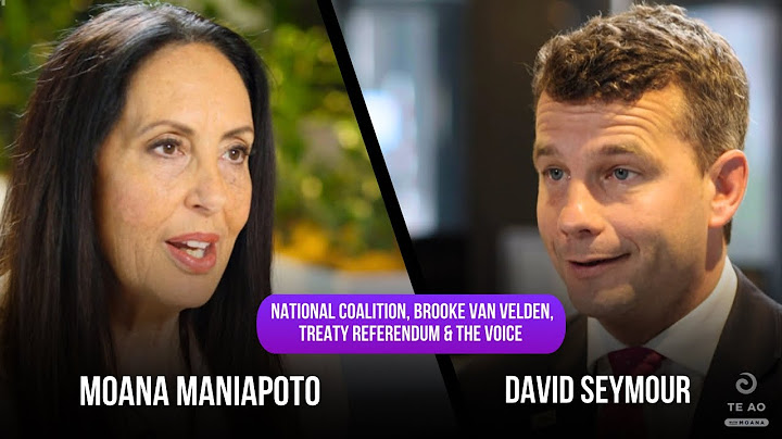David Seymour & Moana clash on the treaty referendum