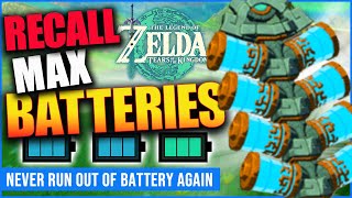 Max Battery Refill Zelda Tears Of The Kingdom