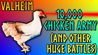 Valheim's BIGGEST Battles: 10,000 Chicken Army and Much More! (VFC Part 1)