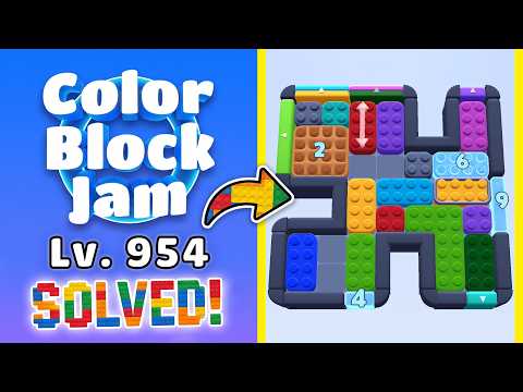 Color Block Jam - Level 954 Walkthrough 🧩 | Solution & Gameplay (Rollic Games) 📱