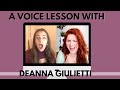 A voice lesson with deanna giulietti i working on six