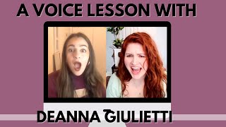 A voice lesson with Deanna Giulietti I Working on SIX