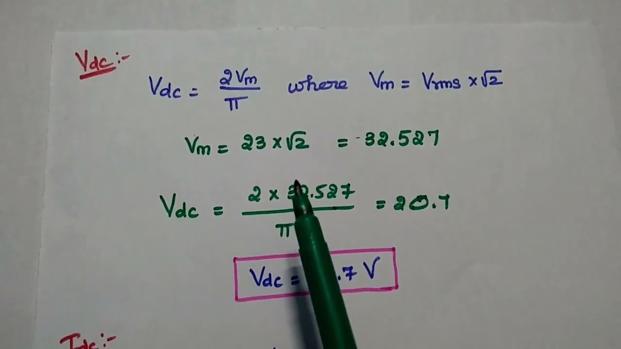 Important Problem Solved in Full wave Rectifier - FWR