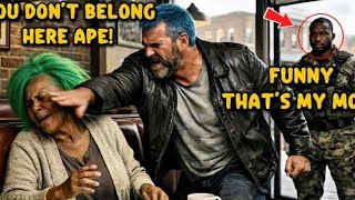 Racist Bully Slaps Elderly Black Woman — He Didn’t Know Her Son Was a Navy SEAL