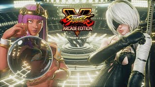 STREET FIGHTER V AE, GODDESS MENAT VS 2B CAMMY! (SFV PC MODS)