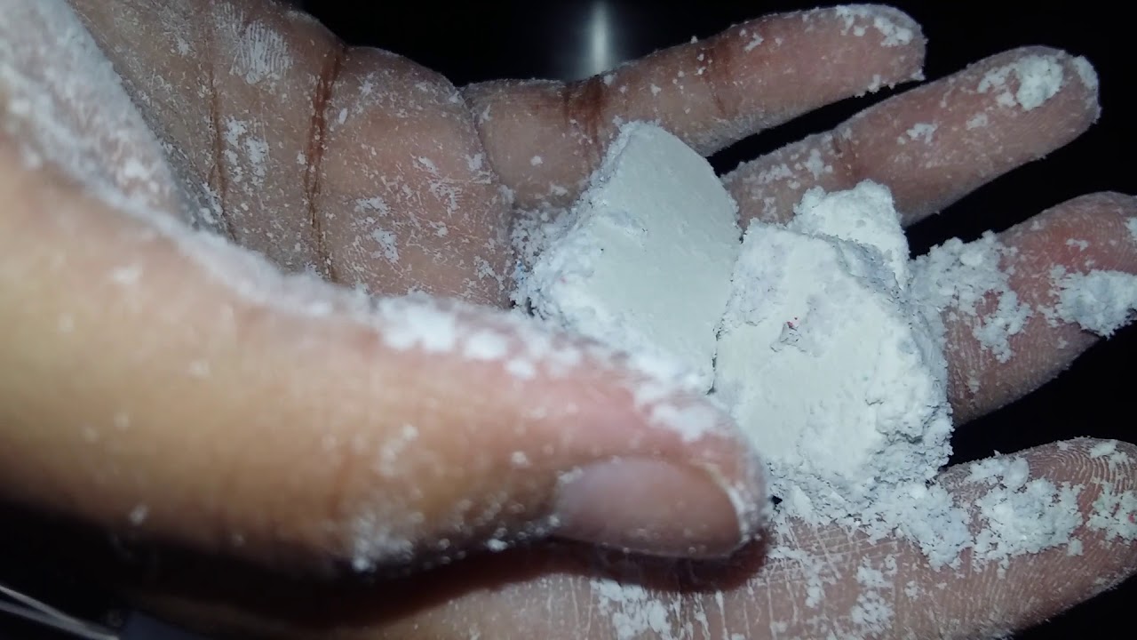 Crumbling chalk with baking powder and cornstarch YouTube