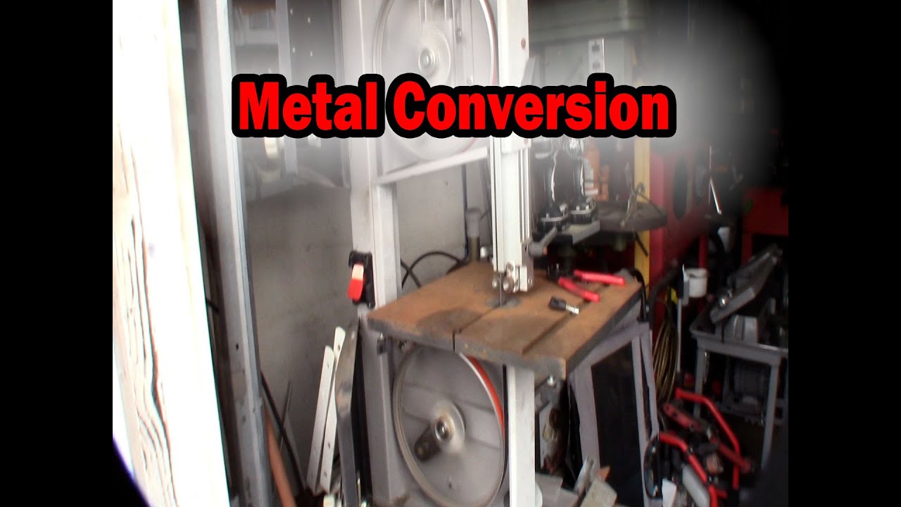 Wood to metal cutting bandsaw blade conversion on my Craftsman YouTube