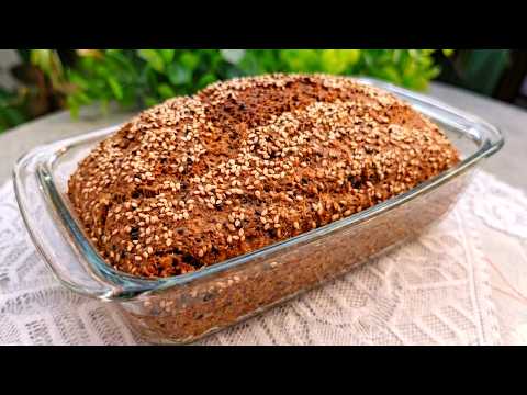 Yogurt and Lentil Bread in 5 Minutes! A Healthy Recipe! NO FLOUR!