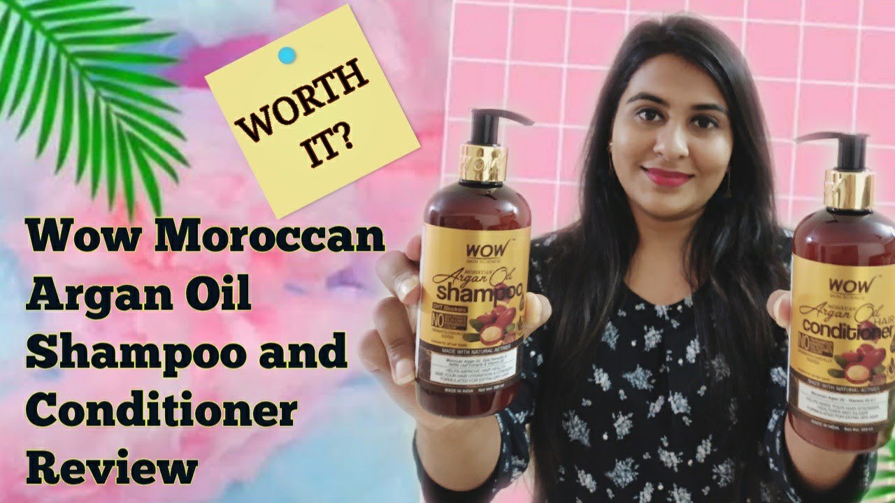 Wow Skin Science Moroccan Argan Oil Shampoo and Conditioner Review | The  Shubhi Tips!! - YouTube