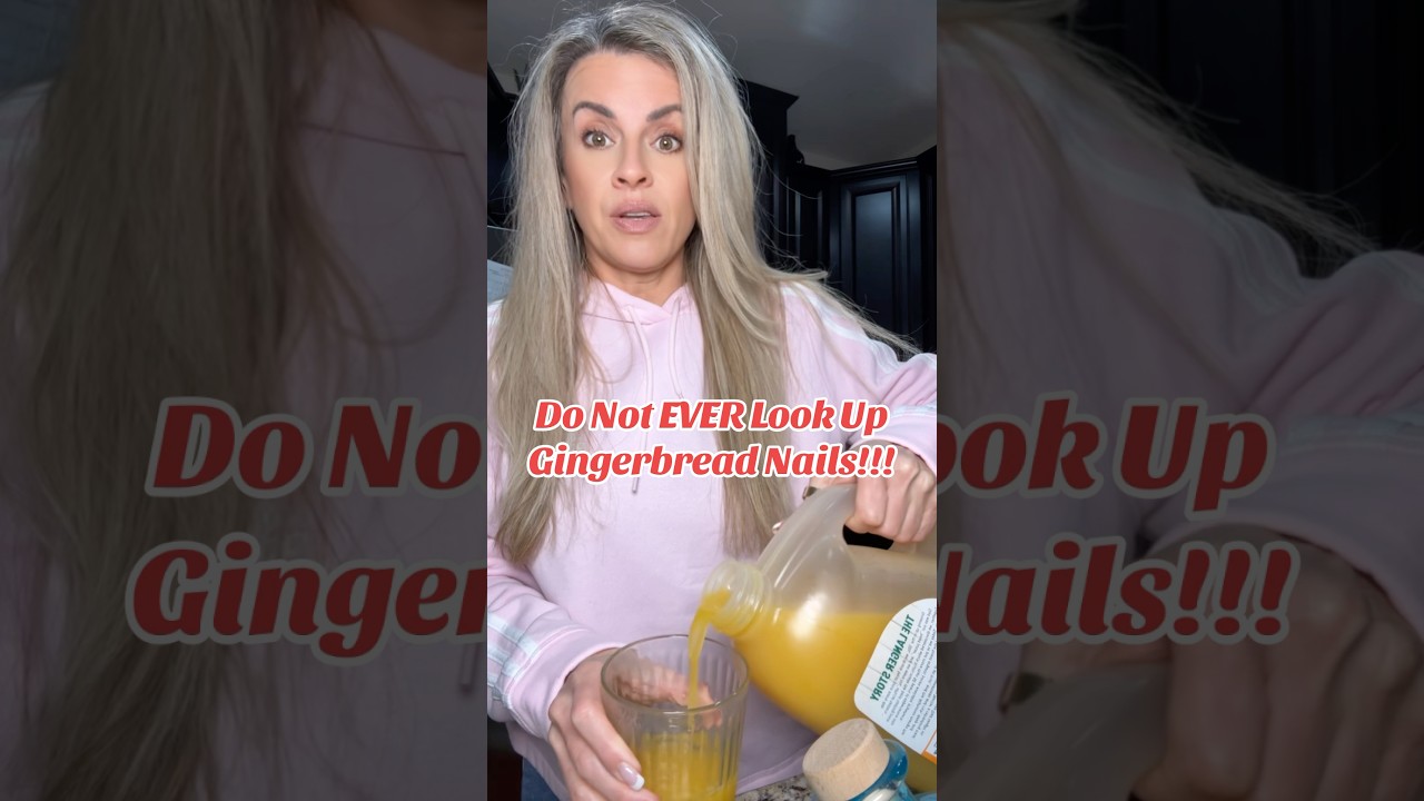 Gingerbread Nails...do not look!!! 