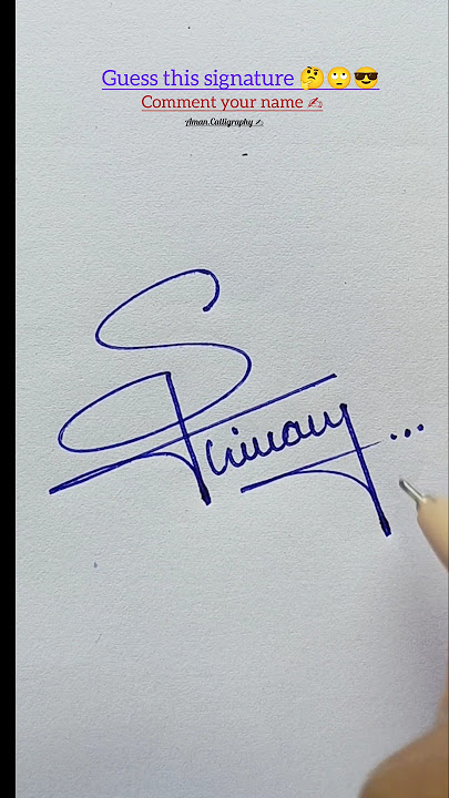 How to the sign Letter.S?💜❤️🖤 #calligraphy #signature #art #handwriting