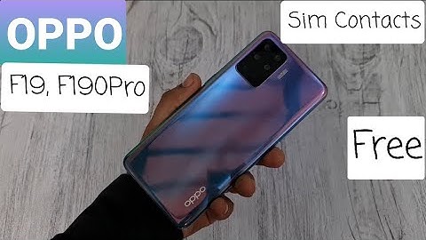 How to Show SIM Contact in OPPO F19 And OPPO F19 Pro | Oppo New Model Contact Settings
