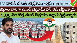 4000 new doublebedrooms are going to construct in telangana ll MJ updates 